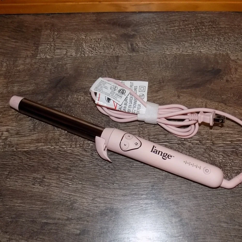 L'ange Le Rouleau Rotating Curling Wand Blush Pink Excellent Titanium